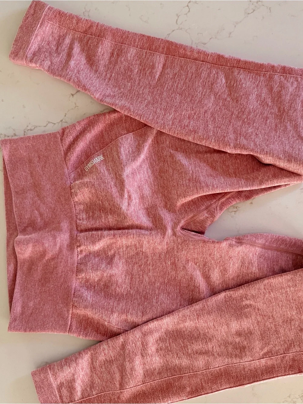 Gymshark women’s  Leggings Trio in Orange, Pink & Gray/burgandy Camo-Small - Picture 13 of 14